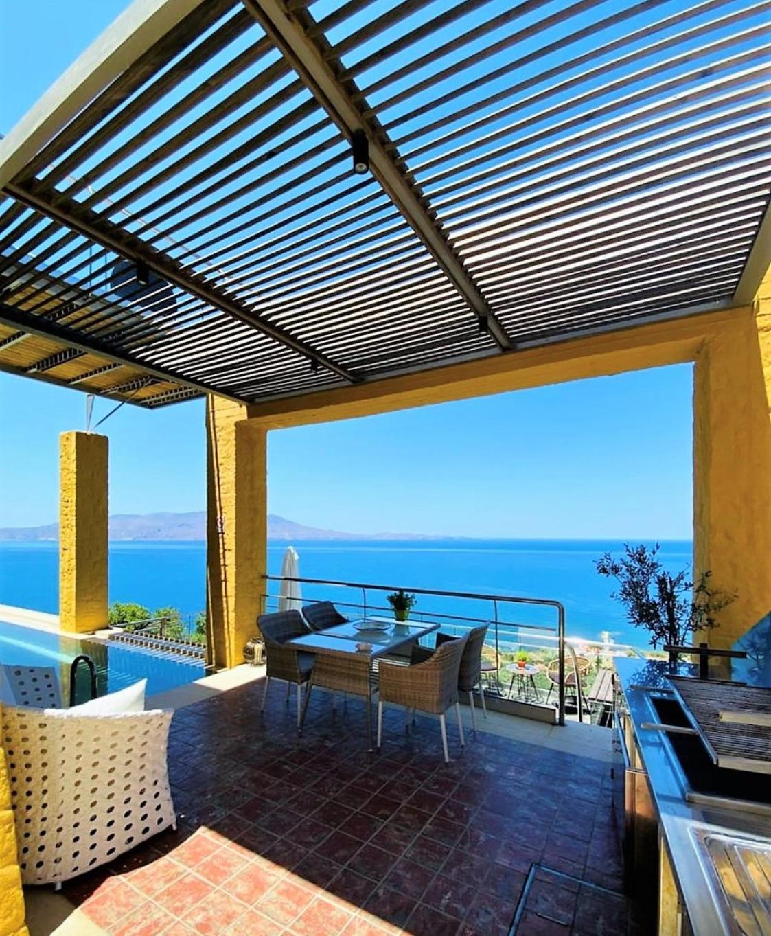 Beachfront Ravdoucha Epavlis Eleni Villa - Pool, Hot Tub, Gym, Sauna, Private Parking, Wifi Ханя Екстериор снимка